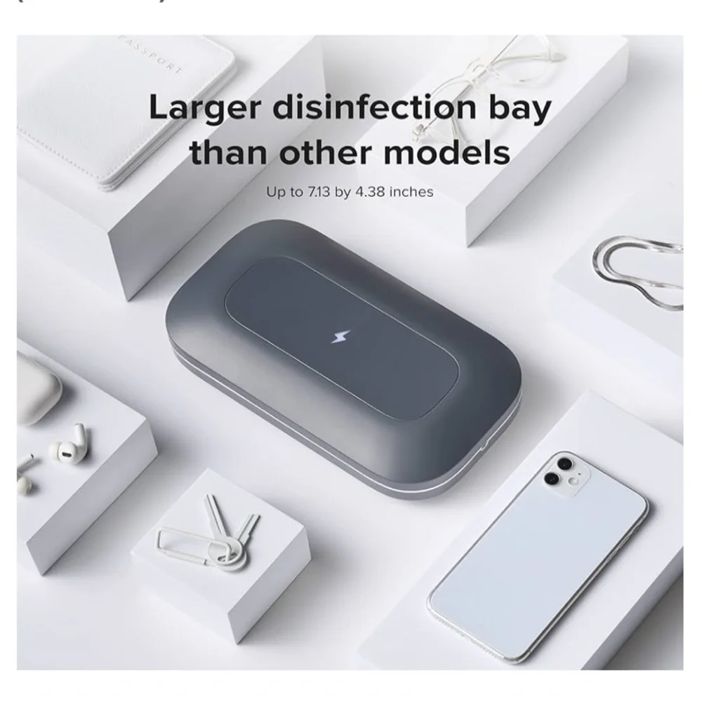 PhoneSoap Pro UV Smartphone Sanitizer and Charger - Charcoal